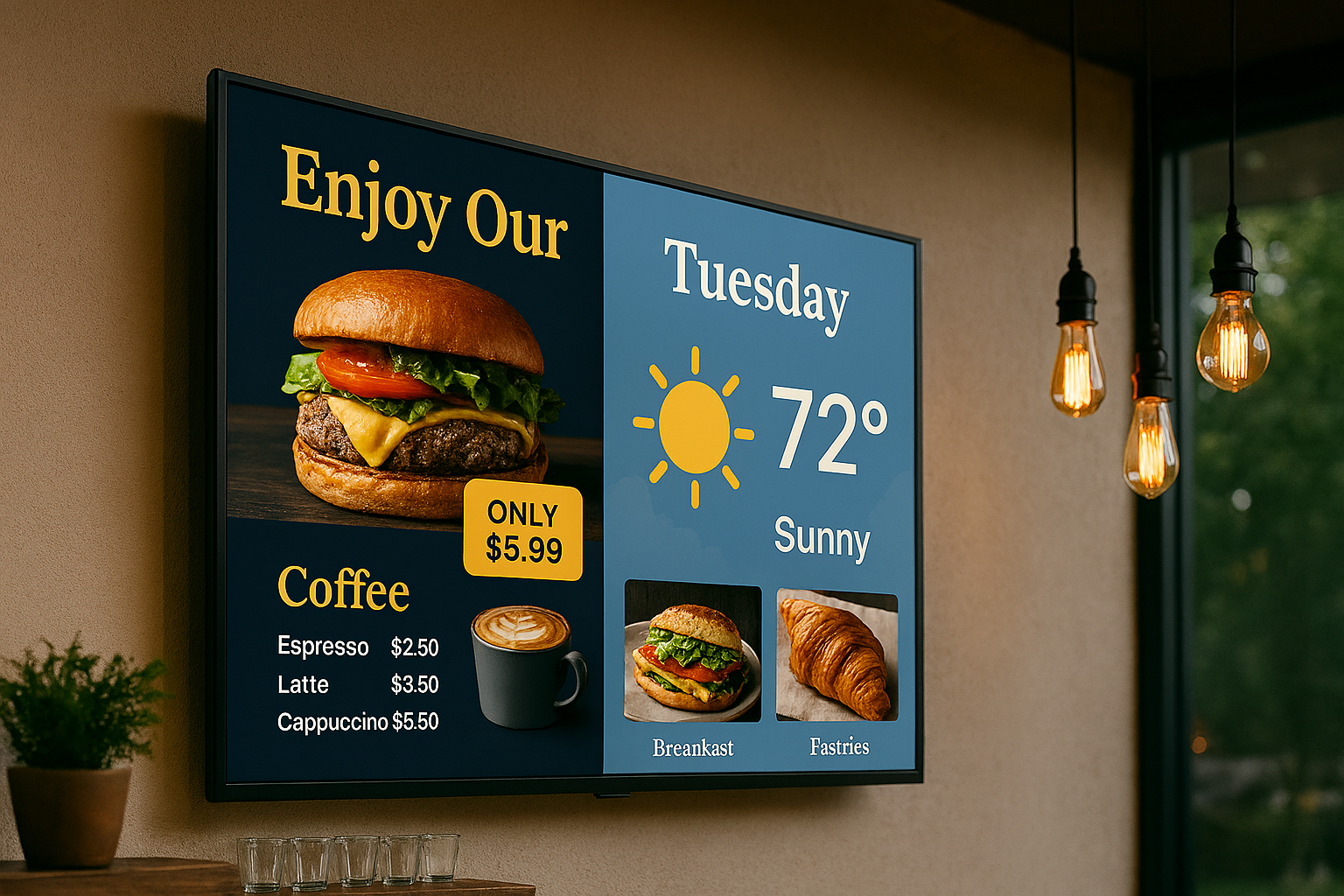 Digital TV Display for Business