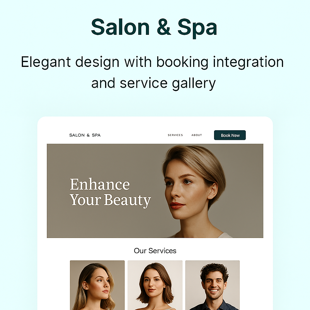 Salon Website Template